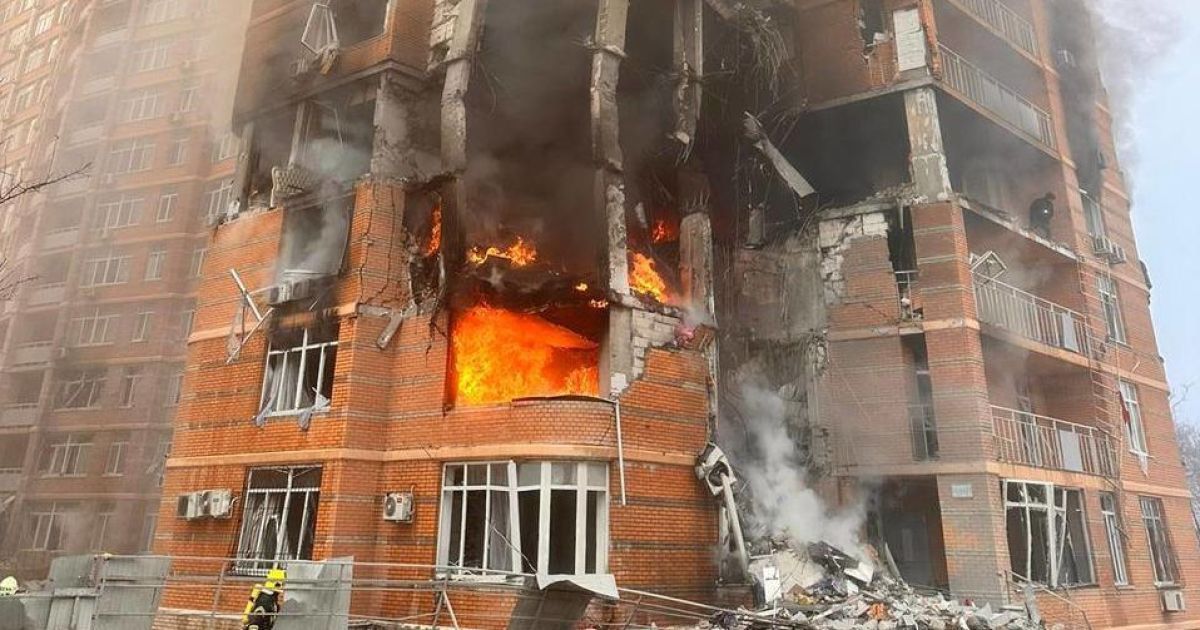 Последствия ракетного удара в Одессе 29 декабря. Фото: Олег Кипер.