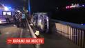 У Києві легковик ледь не вилетів з мосту у Дніпро
