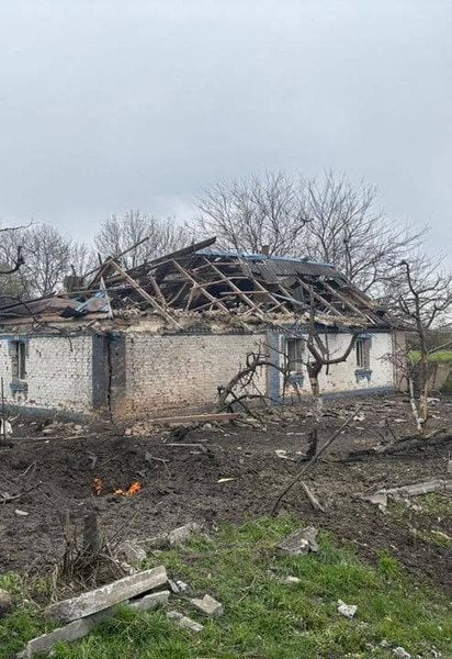 Зруйнований будинок через атаку дронів на Вінниччині