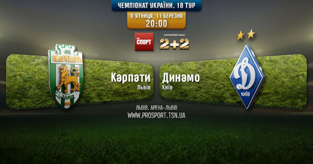 Карпаты - Динамо - 1:2. Видео матча