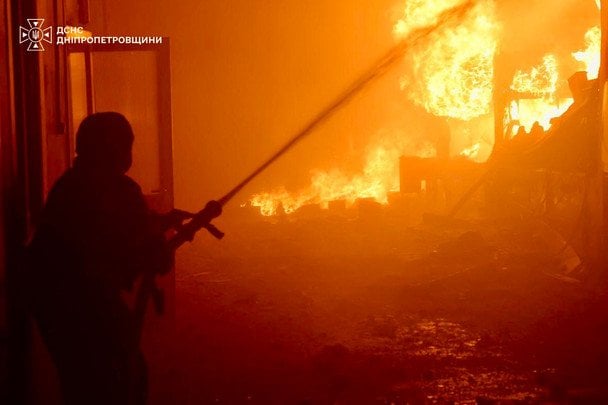 Атака РФ на Дніпропетровщину 1 вересня / © ДСНС України