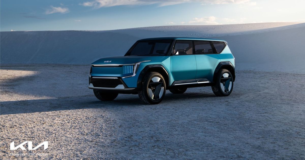 KIA представила флагманский электрический кроссовер, имеющий салон-трансформер