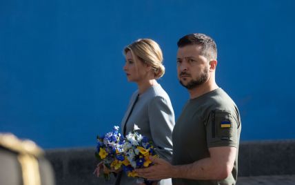 Зеленский с первой леди почтили память погибших защитников Украины (фото)