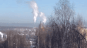 Дым после атаки на Ухтинский НПЗ "Лукойла"