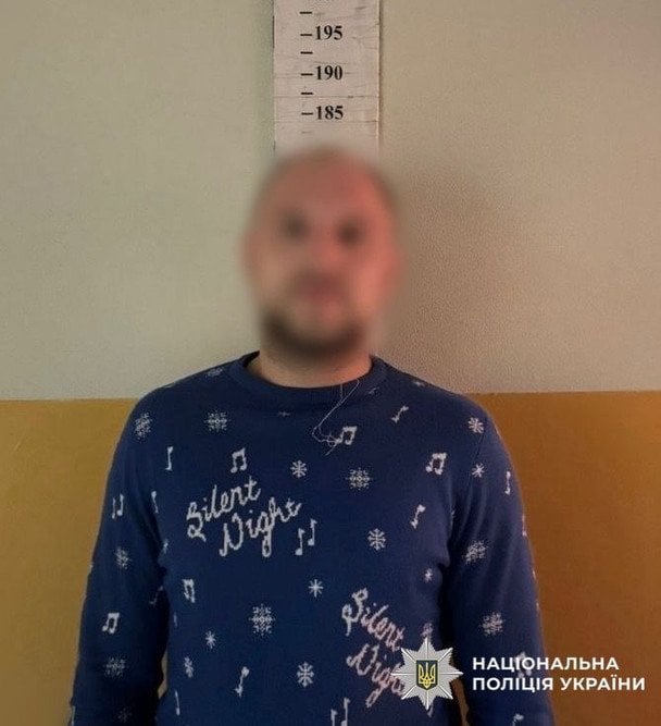 Затриманий зловмисник / © Поліція Києва