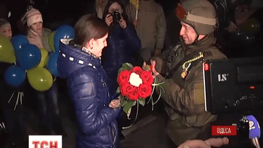 До Одеси на ротацію повернулися бійці з-під Маріуполя