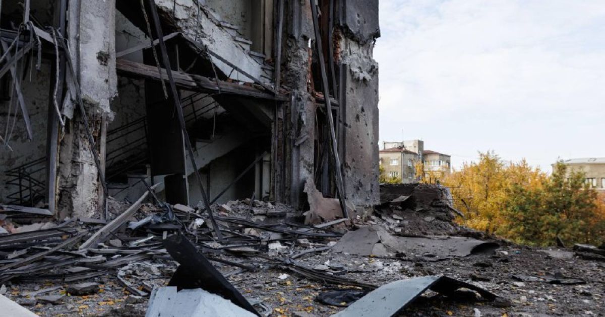 Прилет по зданию Госпрома в Харькове