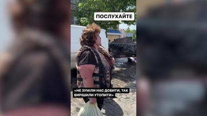 “Горіти Путіну в пеклі”: мешканка Херсона емоційно коментує затоплення міста після підриву Каховської ГЕС