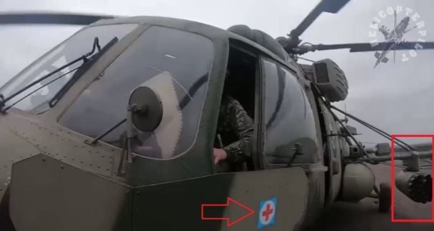 Окупанти використовують символіку Червоного Хреста на військовій техніці. / © 