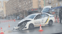 У Києві на площі Перемоги сталася ДТП за участю патрульних на Skoda та Audi: з'явилося відео