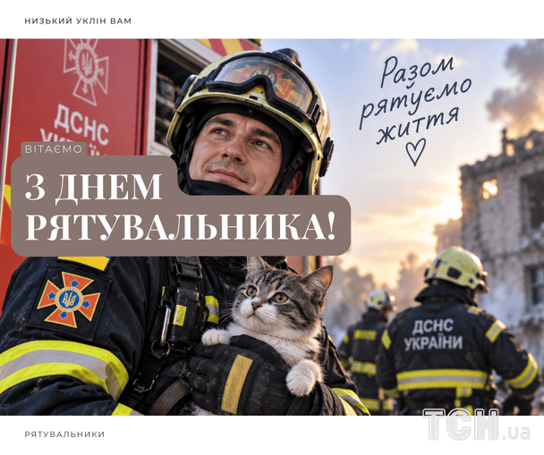 Красиві листівки з Днем рятівника / © ТСН