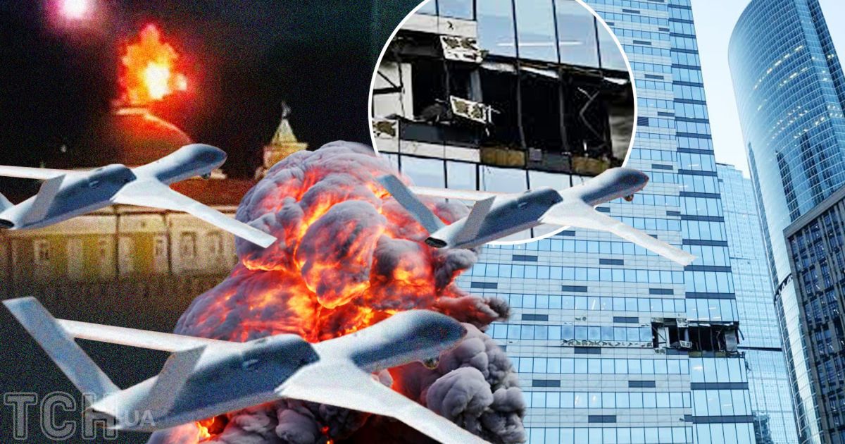 Коллаж ТСН.ua. По прогнозам аналитиков, атаки с помощью дронов по Москве увеличатся  и станут качественнее.