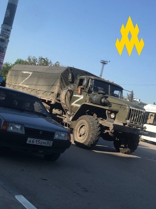 Техніка РФ у Джанкої / © Telegram / Рух "АТЕШ"