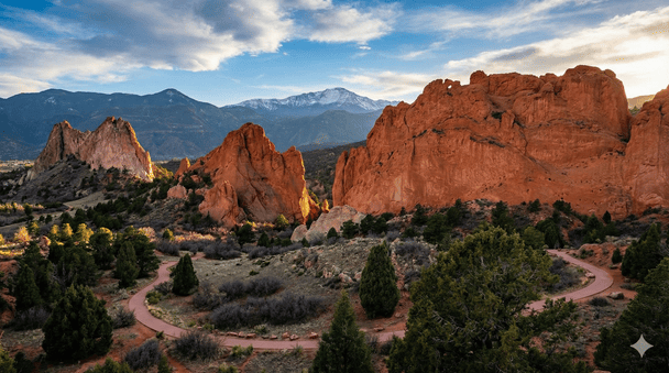 Колорадо-Спрингс скалы Сад богов
