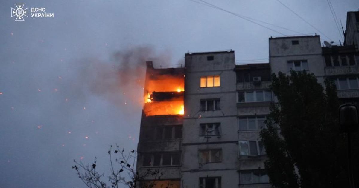 Последствия атаки в Киев 2 ноября.
