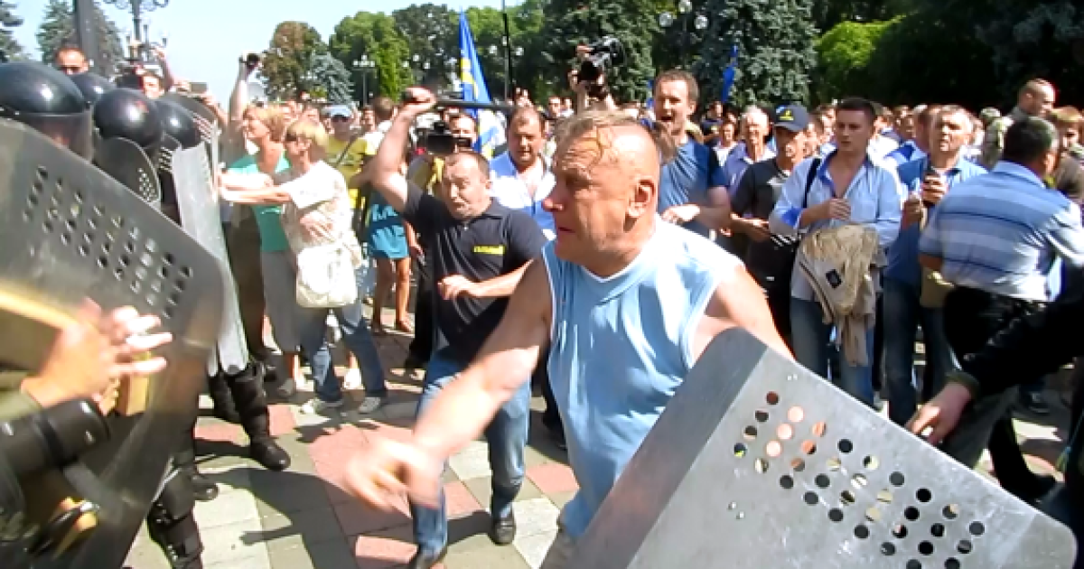 В МВД допросят участников беспорядков / © Пресс-служба МВД Украины