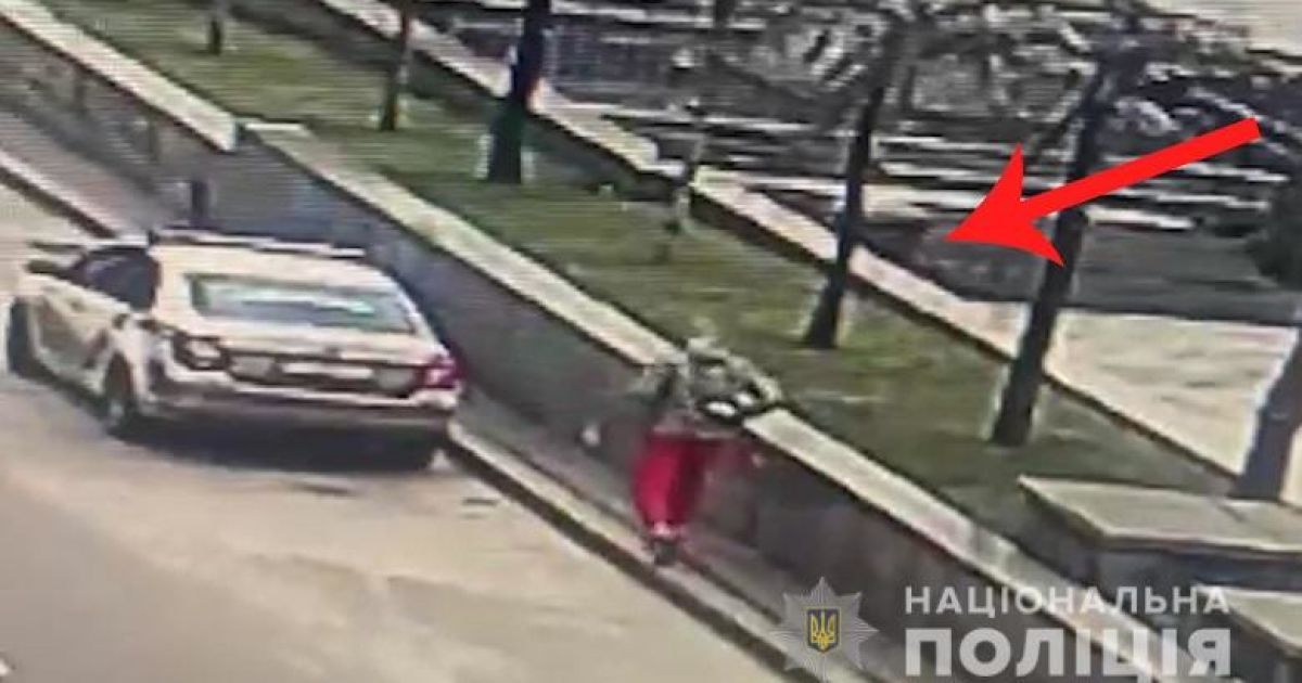 хуліган у Києві_1 / © Национальная полиция Киева