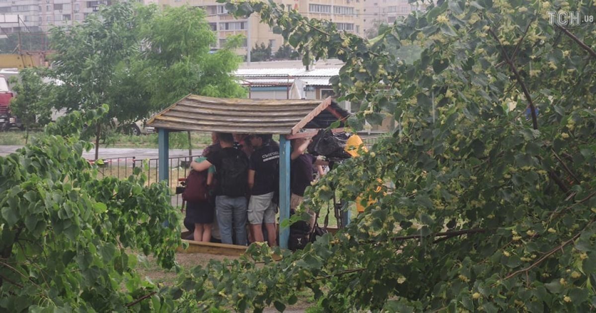 Злива на позняках_2 / © Фото Наталії Нагорної/ТСН