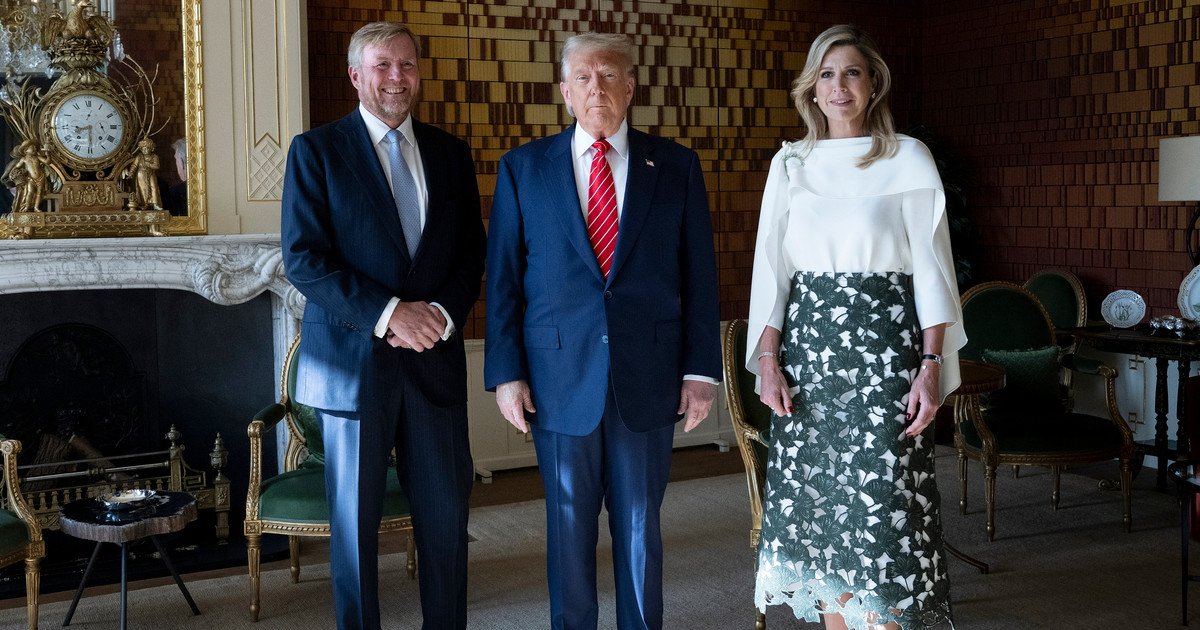 Король Віллем-Олександр, президент Дональд Трамп та королева Максима