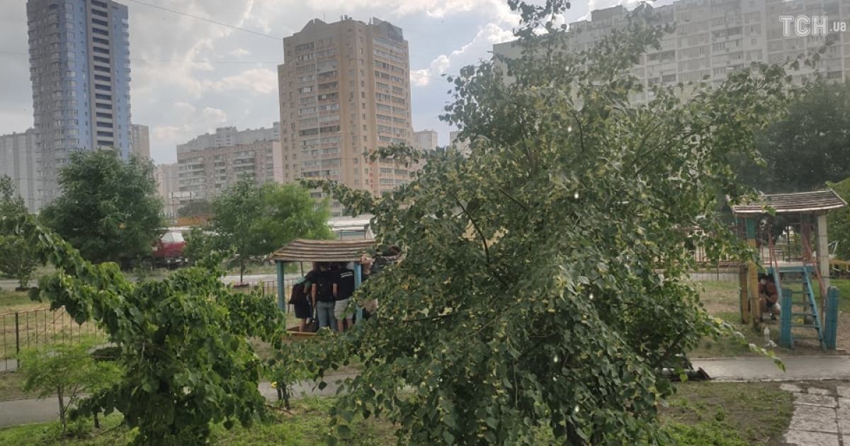 Злива на позняках_4 / © Фото Наталії Нагорної/ТСН