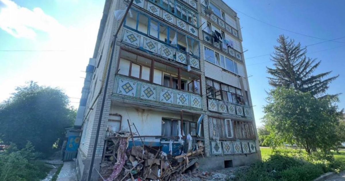 Последствия обстрела в Белополье 18.06.23