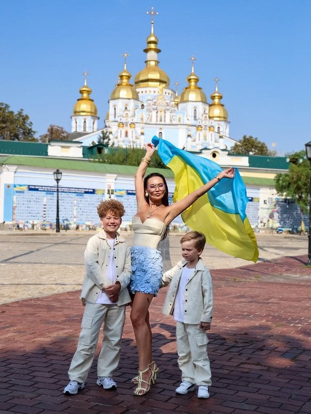 Анна Саліванчук із синами / © instagram.com/salivanchuk.anna