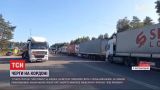 На пункте пропуска "Выступовичи" выстроились сотни грузовиков из-за закрытия "Новых Яриловичей"