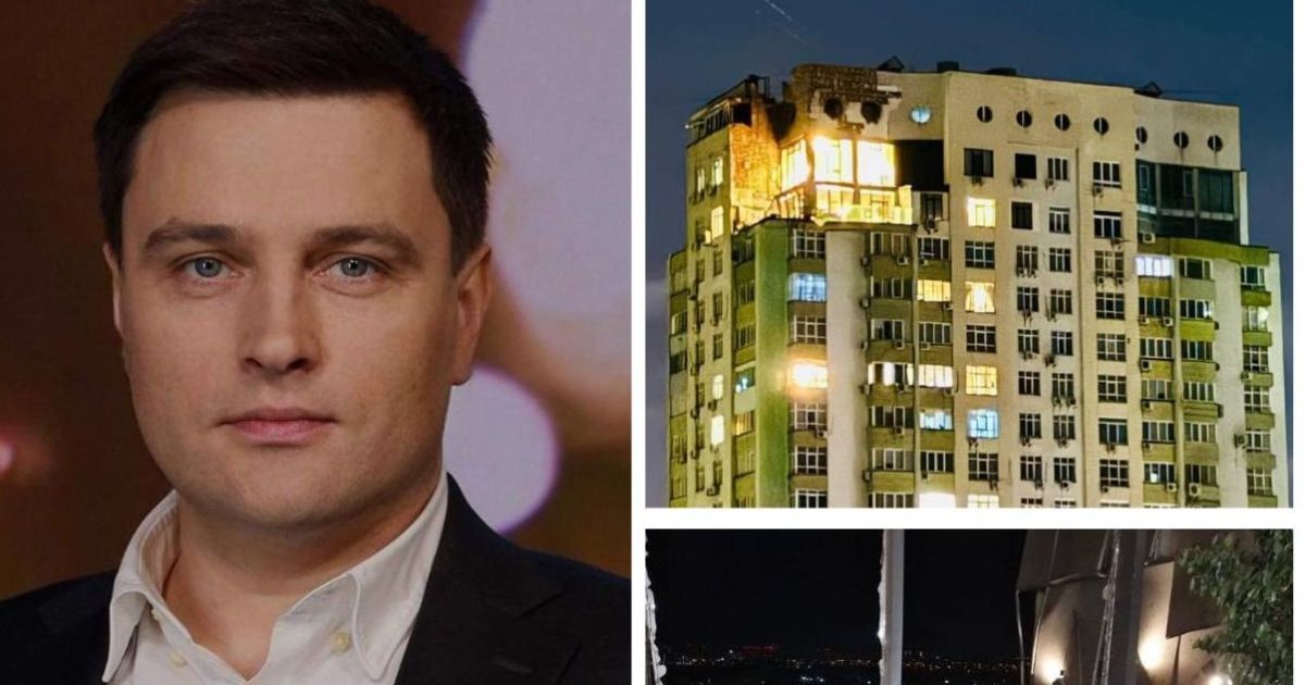 Андрей Ковальский показал свою разрушенную квартиру в Киеве