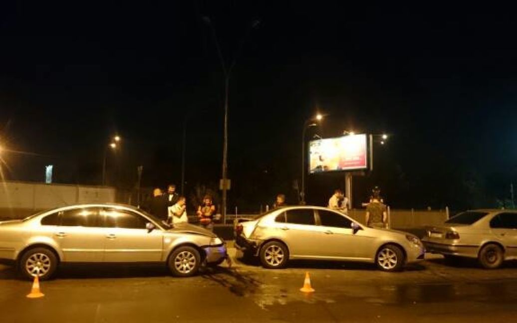 Аварія за участю авто, в якому була Савченко / © Facebook/Віра Савченко