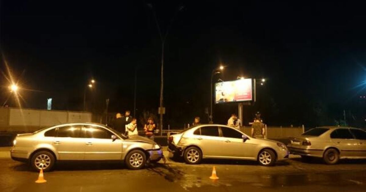 Авария с участием авто, в котором была Савченко / © Facebook/Вера Савченко