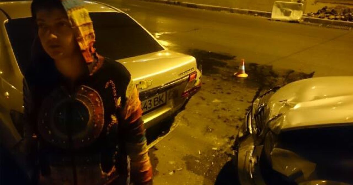 Авария с участием авто, в котором была Савченко / © Facebook/Вера Савченко