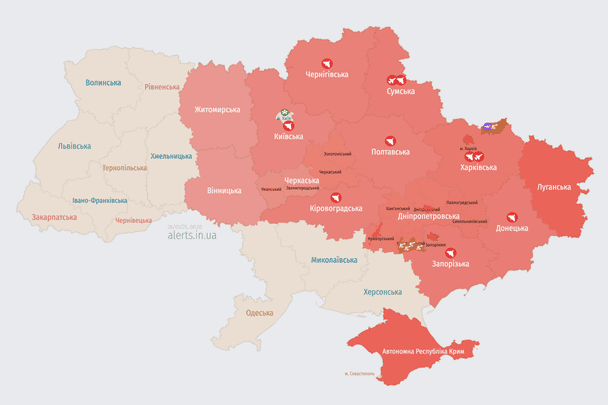 Украину атакуют вражеские БпЛА: направление движения
