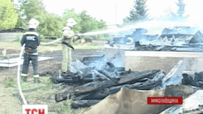 В селе Мазурово Николаевской области полностью сгорела церковь