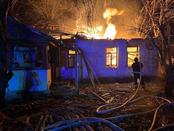 Наслідки атаки на Київську область у ніч проти 28 січня / Фото: КОВА