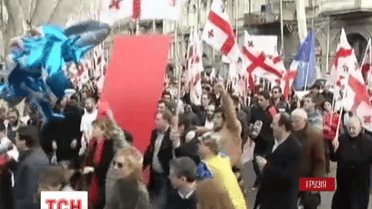 У Тбілісі відбувся антиурядовий мітинг
