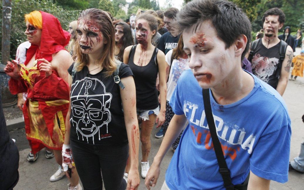 Участники столичного парада зомби / © УНИАН