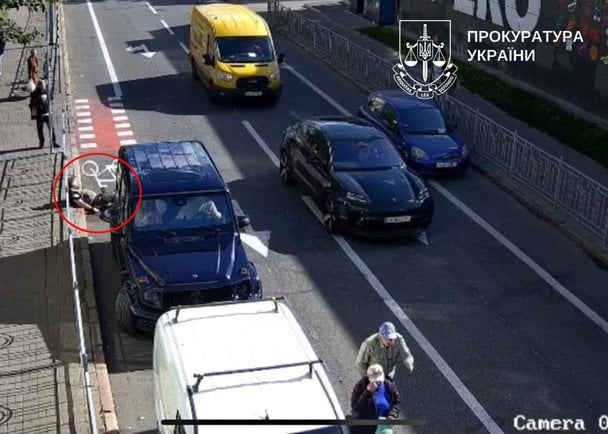 Избиение велосипедиста / © Киевская городская прокуратура
