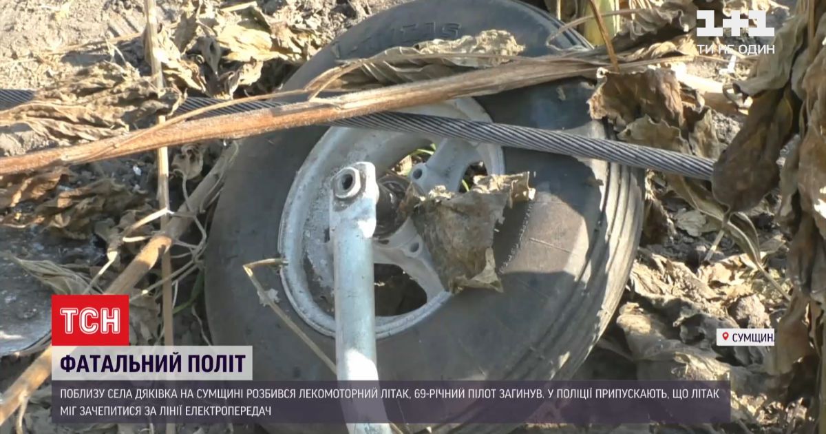 У сумській області розбився літак, який обробляв поля хімікатами