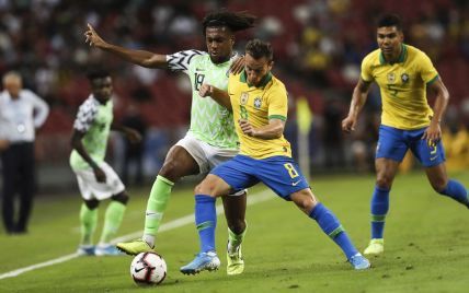 Сборная Бразилии не сумела одолеть Нигерию в товарищеском матче