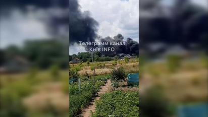 В Киевской области произошел масштабный пожар