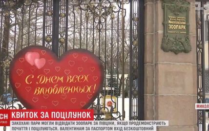 Зоопарк в Николаеве снизил цены в обмен на поцелуй