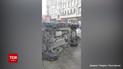 У Києві позашляховик перевернувся унаслідок потрійної аварії