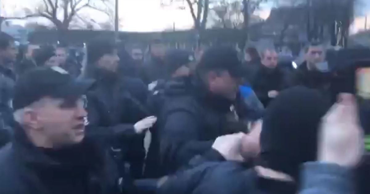 Скриншот с видео Нацкорпусу