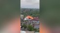 Момент “прильоту” дрона по будинку в Білій Церкві