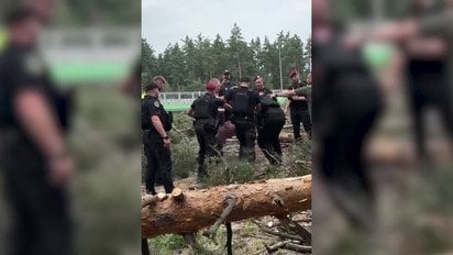 В Киевской области полиция задержала безногого ветерана во время протеста