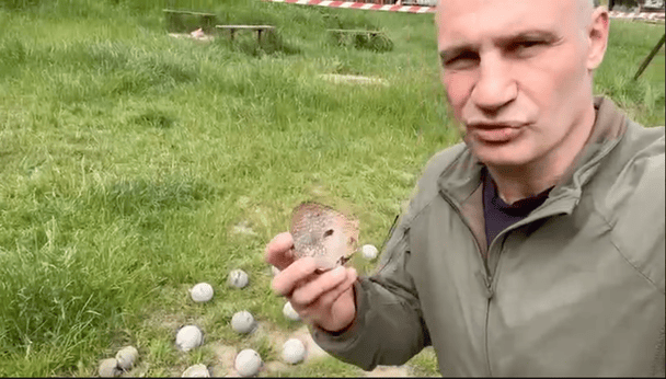 Для удара по Киеву враг применил кассетные боеприпасы (видео)
