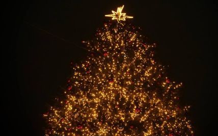 У Кривому Розі запалили 18-метрову новорічну ялинку (фото, відео)