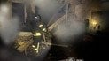 Ликвидация пожара после атаки в Днепропетровскую область