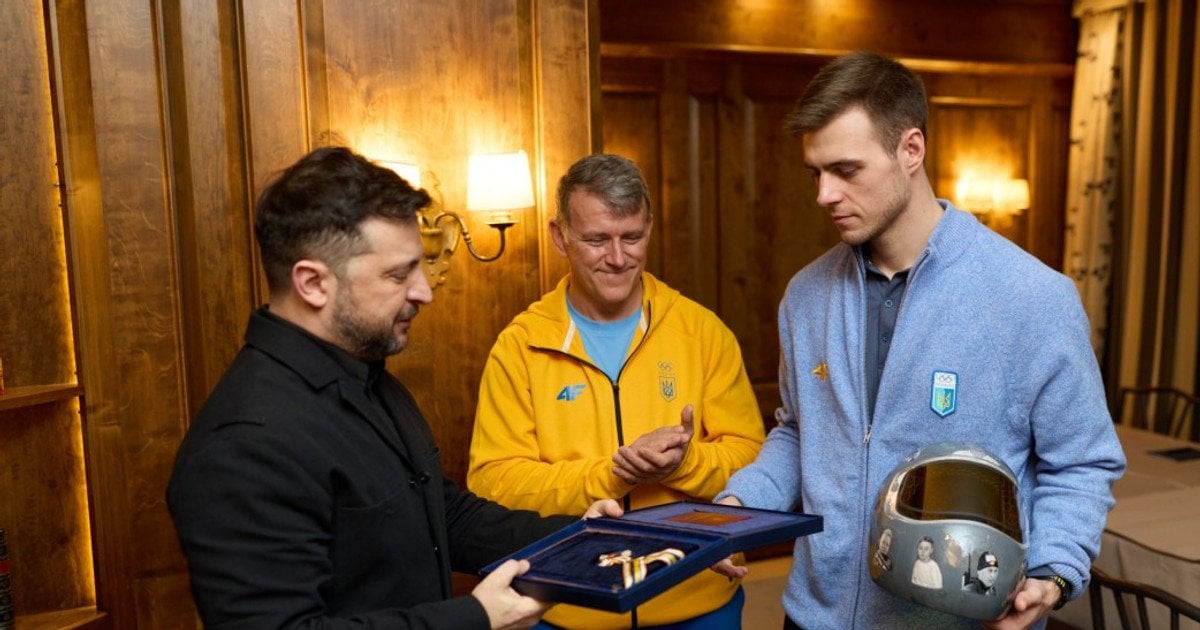 Володимир Зеленський і Владислав Гераскевич зі своїм батьком Михайлом