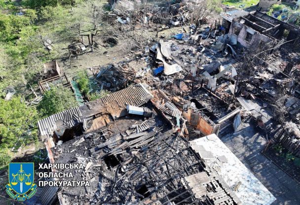 The aftermath of the attacks on Kharkiv during the night and morning of May 21 / Photo: Kharkiv Regional Prosecutor's Office